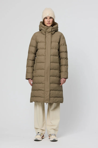 Tanta Glaze Brindle Puffer Coat T3318