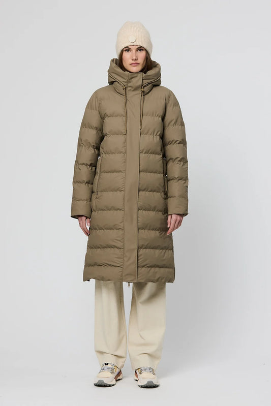 Tanta Glaze Brindle Puffer Coat T3318