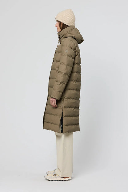 Tanta Glaze Brindle Puffer Coat T3318