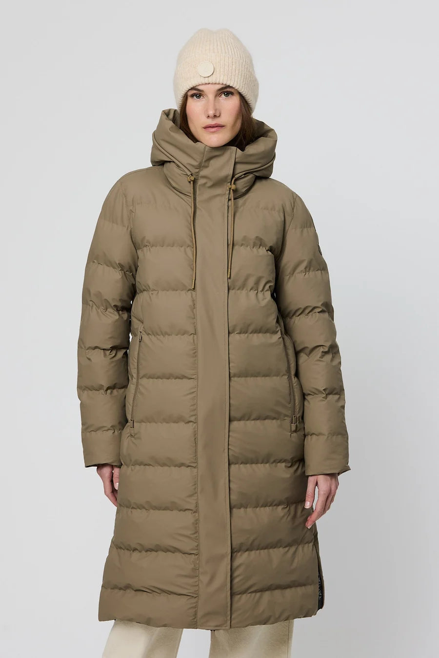 Tanta Glaze Brindle Puffer Coat T3318