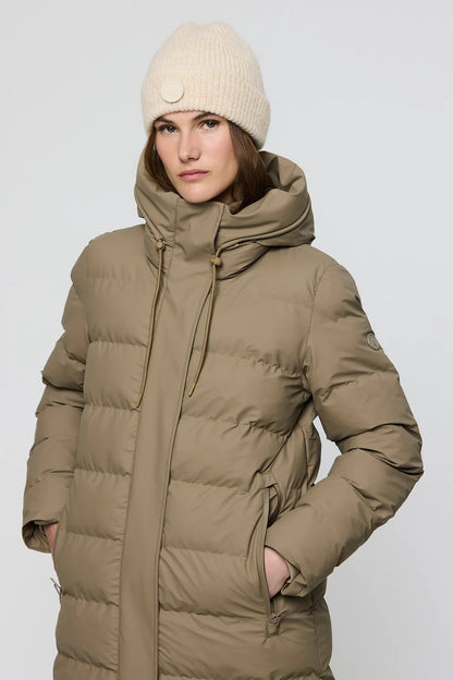 Tanta Glaze Brindle Puffer Coat T3318