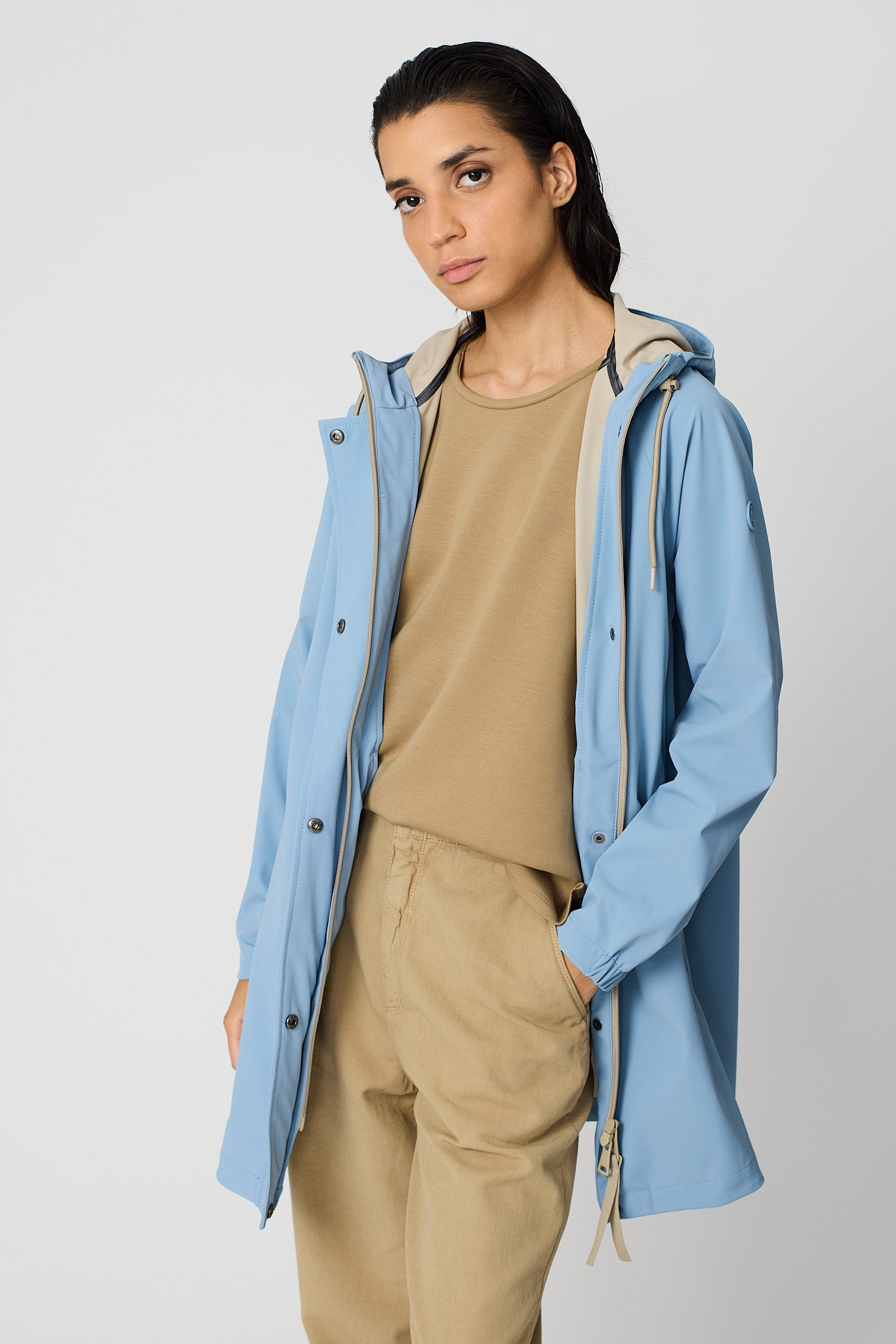 Tanta Neboa Faded Denim Raincoat