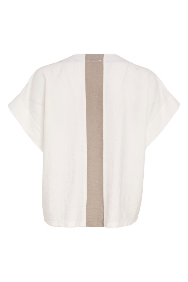 Naya Pebble Zip Front Top