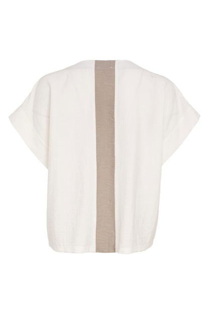 Naya Pebble Zip Front Top