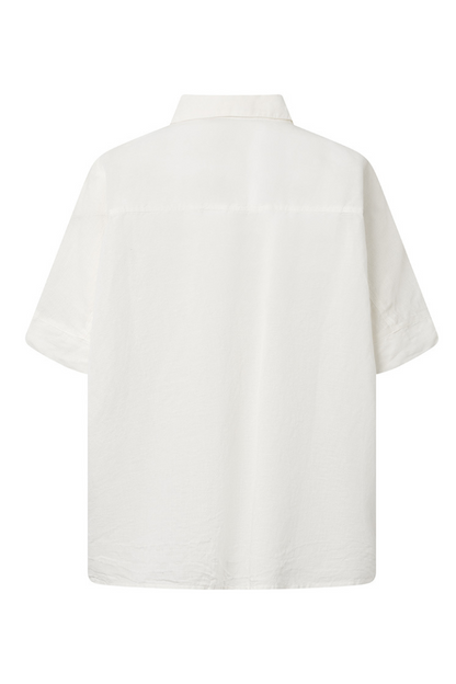 Elsewhere Marikana Off White Linen Blend Shirt