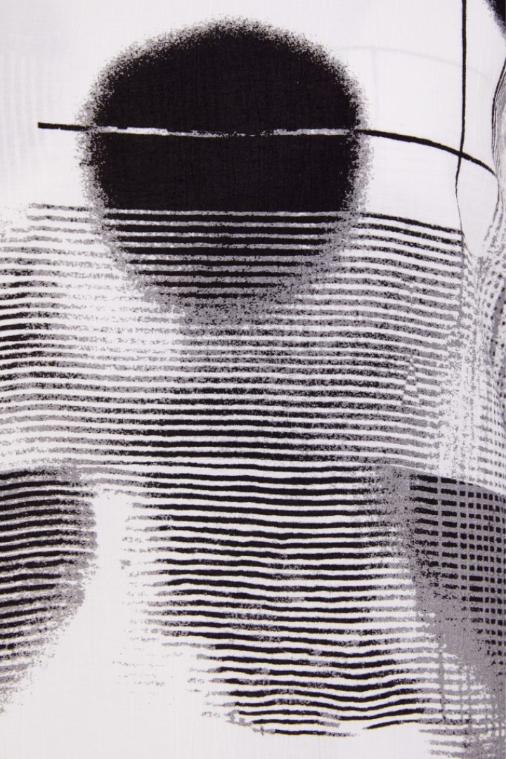 Naya White/Black Spot Print Dress