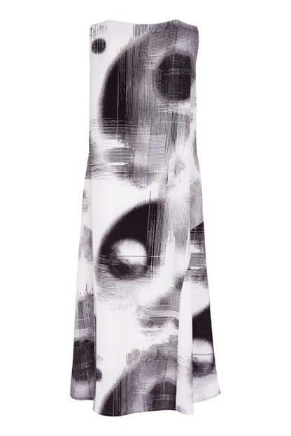 Naya White/Black Spot Print Dress