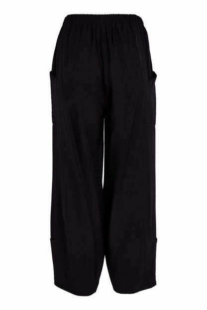 Naya Black Curved Seam Pull-Up Trouser