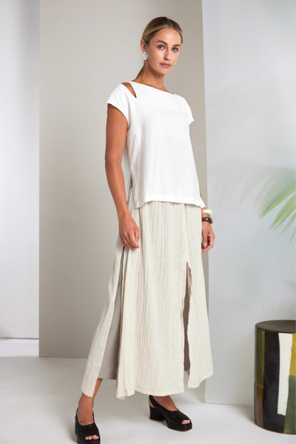 Naya Pebble Over Layer Pull-Up Trouser