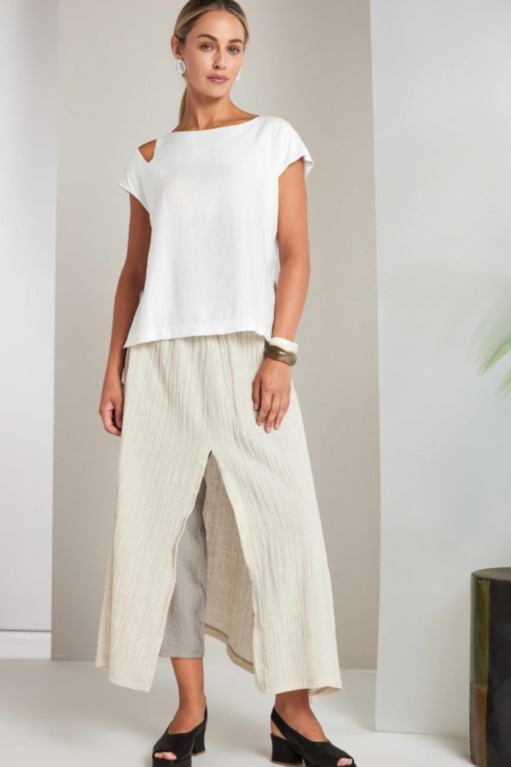 Naya Pebble Over Layer Pull-Up Trouser