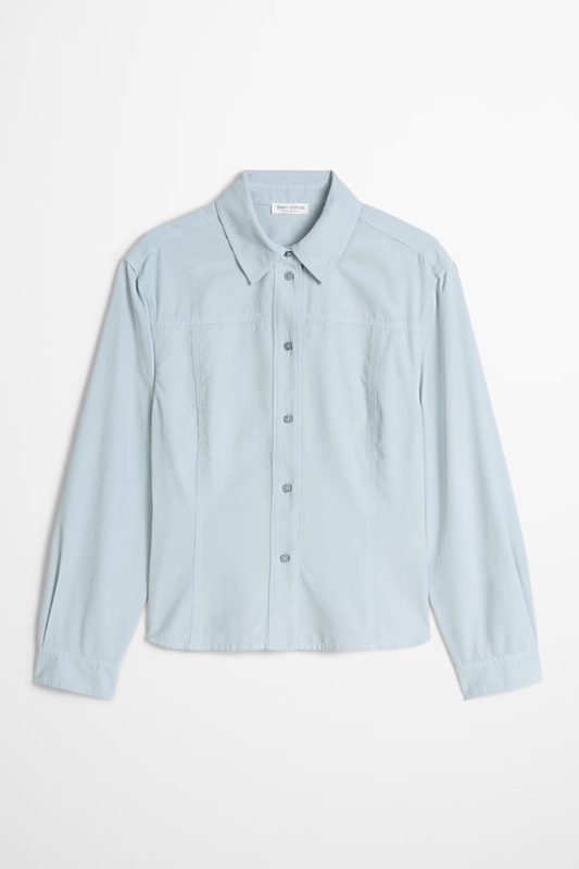 Marc O'Polo Glacial Blue Fine-Cord Blouse