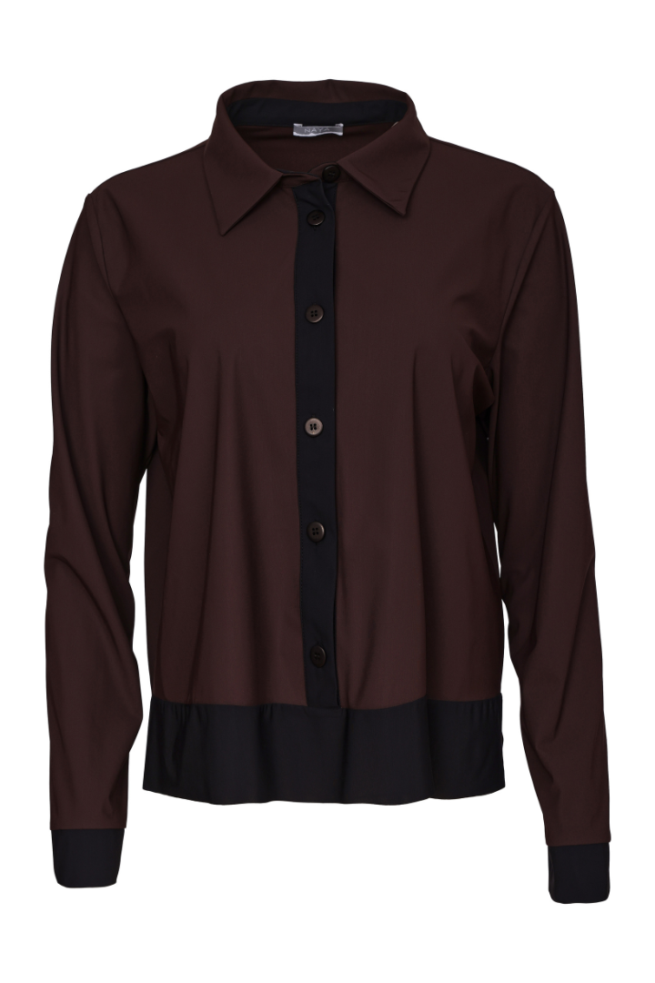Naya Choko/Black Button Front Shirt