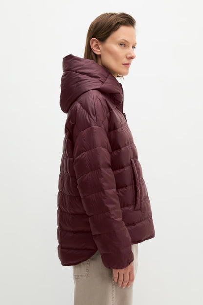 Marc O'Polo Black Cherry Down Quited Jacket