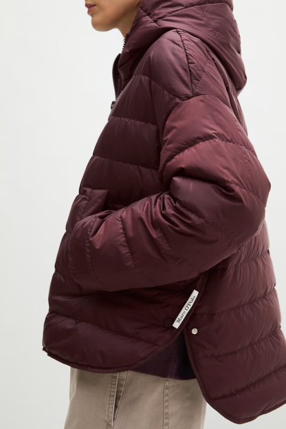 Marc O'Polo Black Cherry Down Quited Jacket