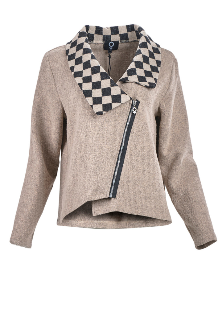 My Soul Sand/Check Crincle Jacket 2132