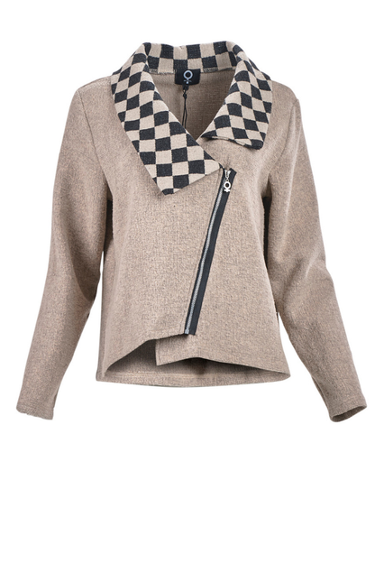 My Soul Sand/Check Crincle Jacket 2132