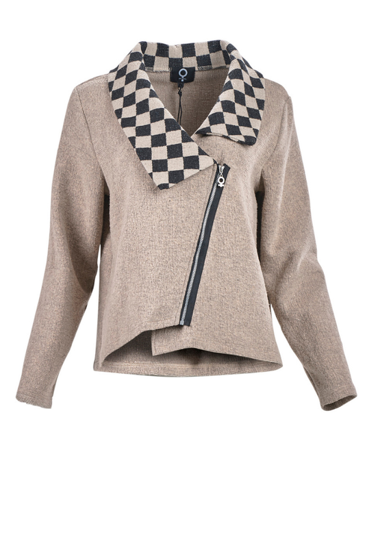 My Soul Sand/Check Crincle Jacket 2132