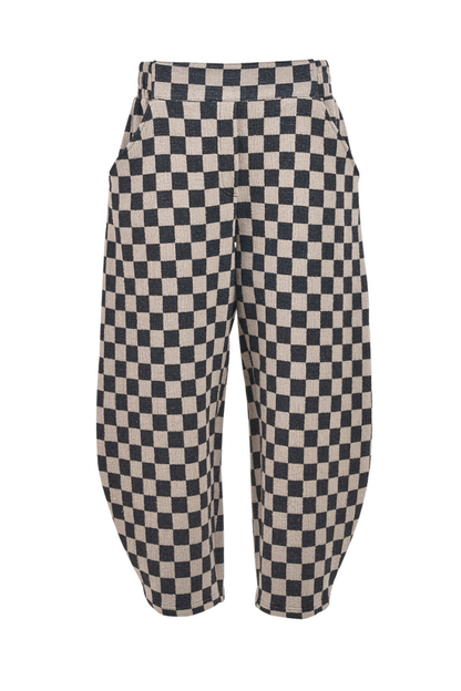 My Soul Check Crincle Trousers 4161