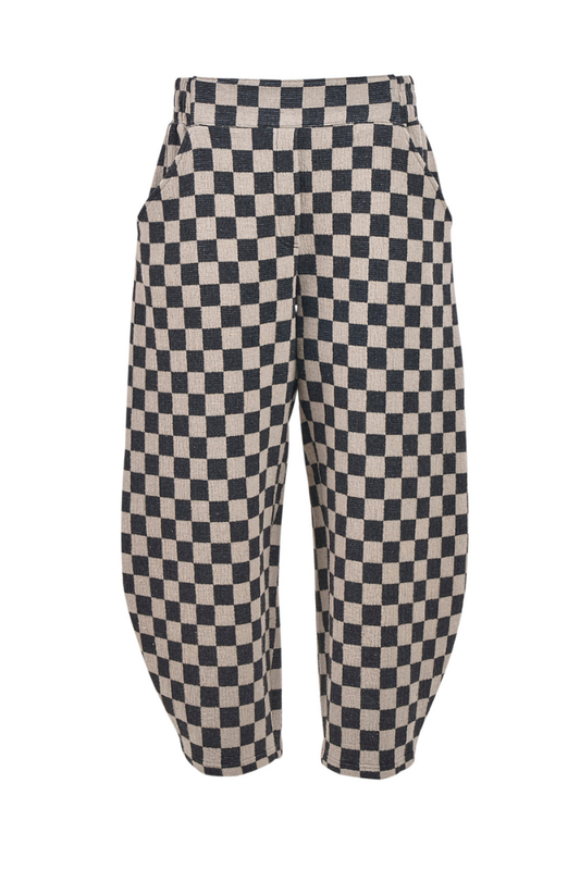 My Soul Check Crincle Trousers 4161