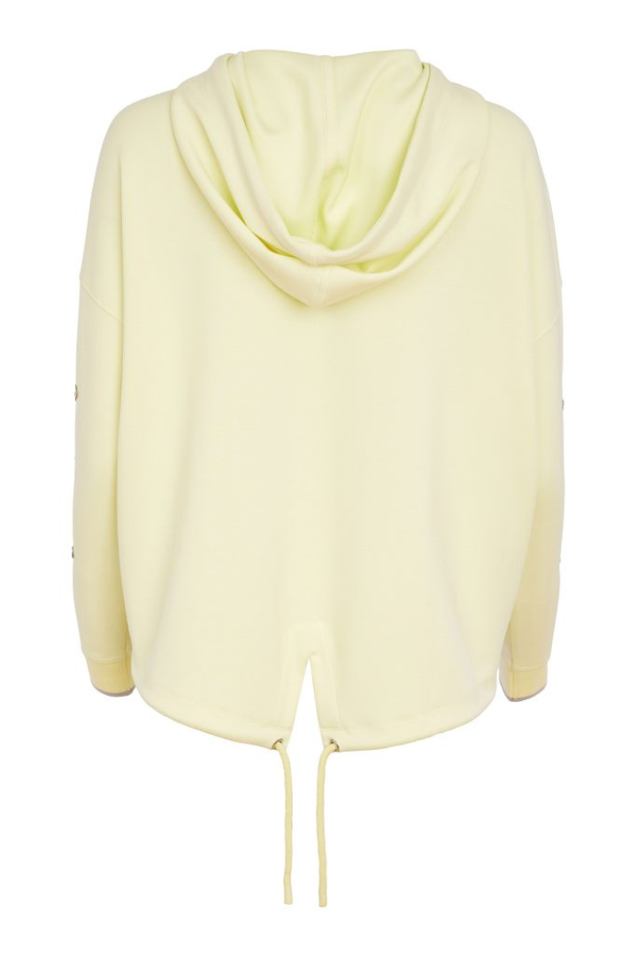 Light yellow hoodie on a white background