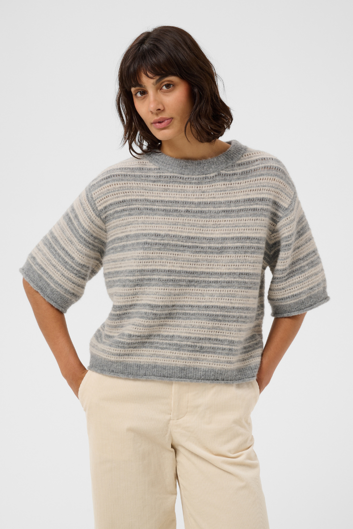 Part Two Cerys French Grey Pullover
