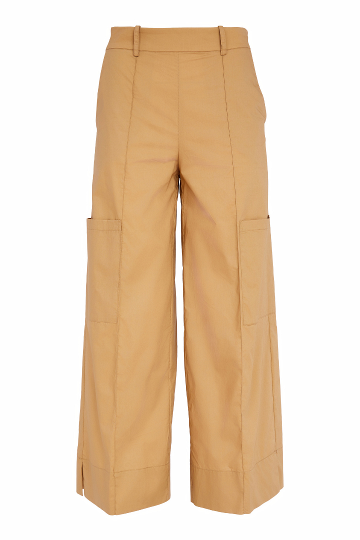 Naya Tan Pocket Detail Wide Leg Trouser