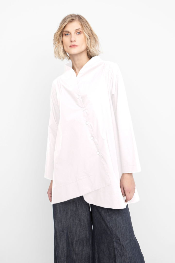 Ozai N Ku Off White Longline Shirt