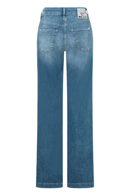 Mac Dream Summer Mid Blue Wide Jeans