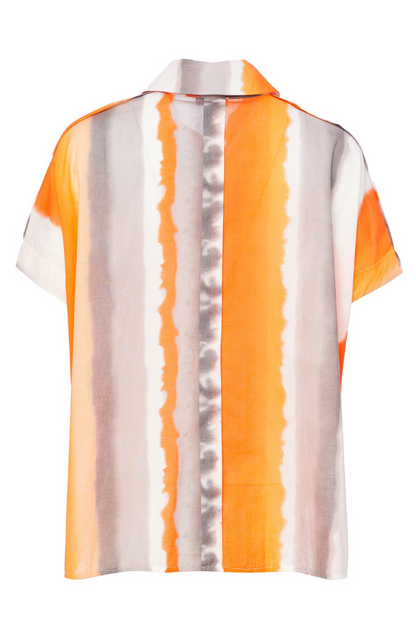 Naya Nectarine Stripe Print Shirt