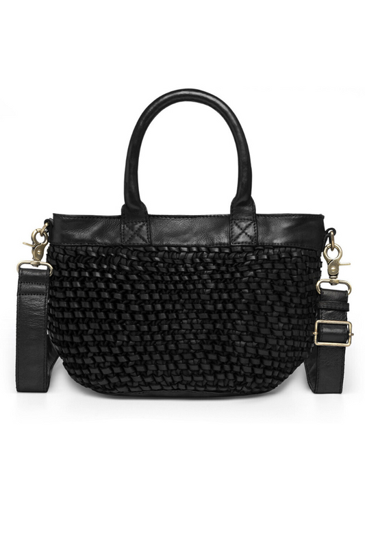 Depeche Black Braided Handbag