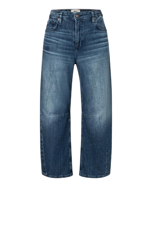 Mac Dakota Vintage Wash Barrel Leg Jeans