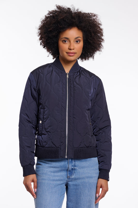 Rino & Pelle Utah Dark Navy Bomber Jacket