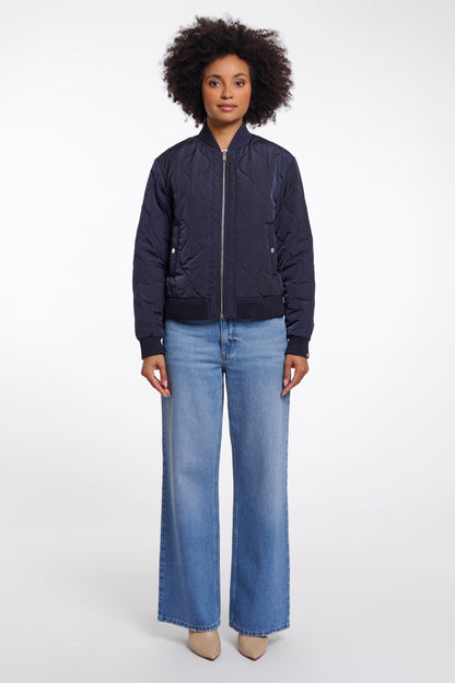 Rino & Pelle Utah Dark Navy Bomber Jacket