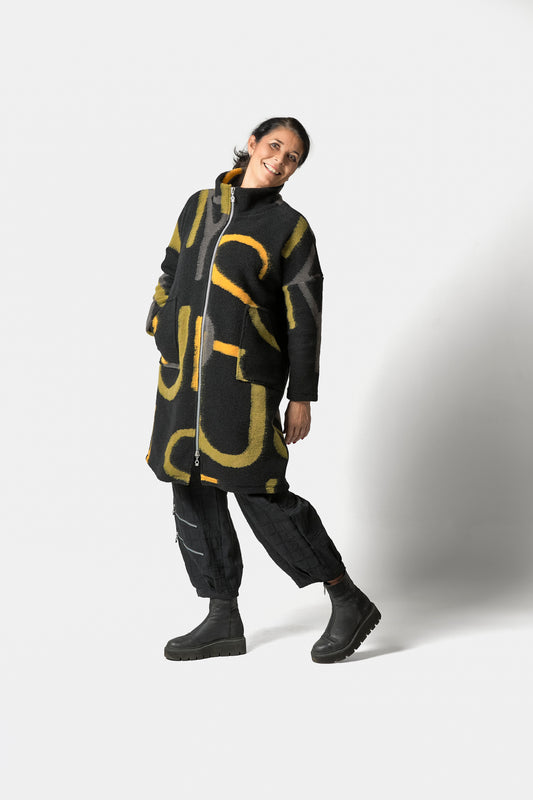 My Soul Multi Print Wool Coat