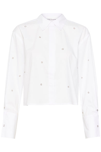 Karen By Simonsen Roysin White Short Shirt