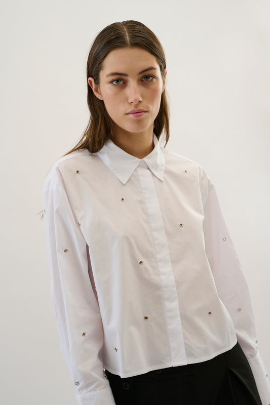 Karen By Simonsen Roysin White Short Shirt