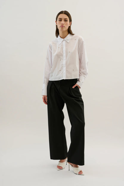 Karen By Simonsen Roysin White Short Shirt