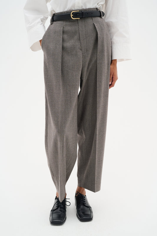 InWear Kahla Brown Puce Pleated Trouser