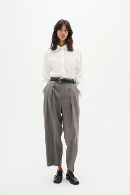 InWear Kahla Brown Puce Pleated Trouser