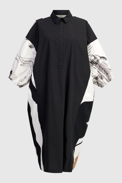 URBAN Black/Zebra Print Relaxed Dress