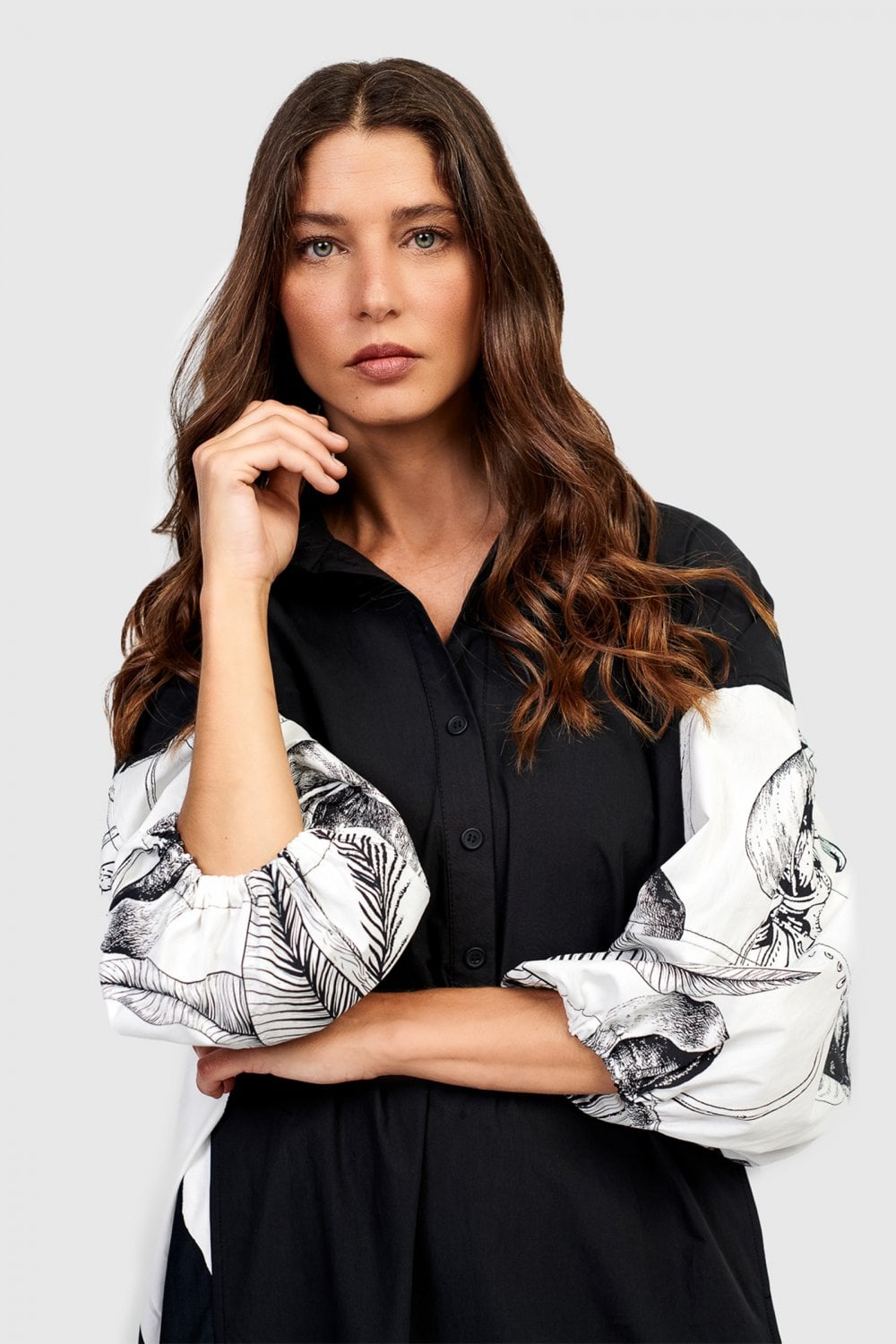URBAN Black/Zebra Print Relaxed Dress