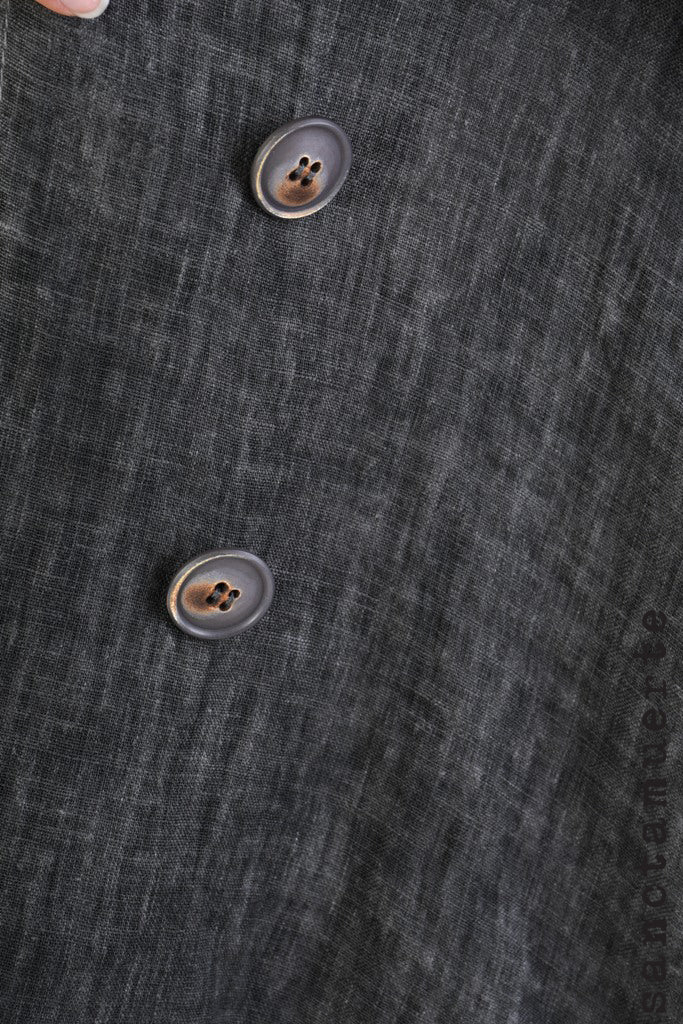 Sanctamuerte Grey Jacket/Silk Mix Batwing Sleeves