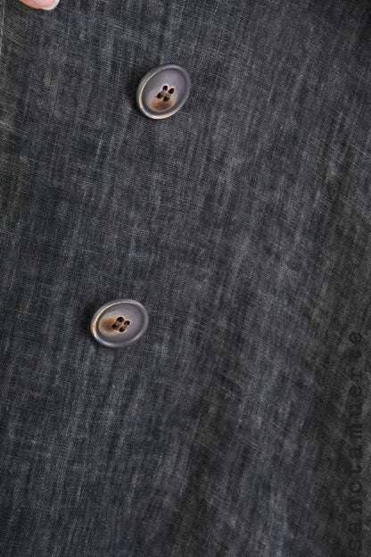 Sanctamuerte Grey Jacket/Silk Mix Batwing Sleeves