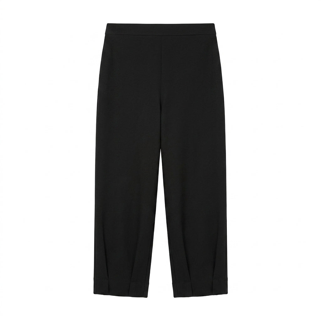 Ozai n Ku Black Pin Tuck Hem Trouser 050