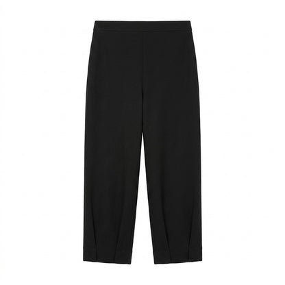 Ozai n Ku Black Pin Tuck Hem Trouser 050