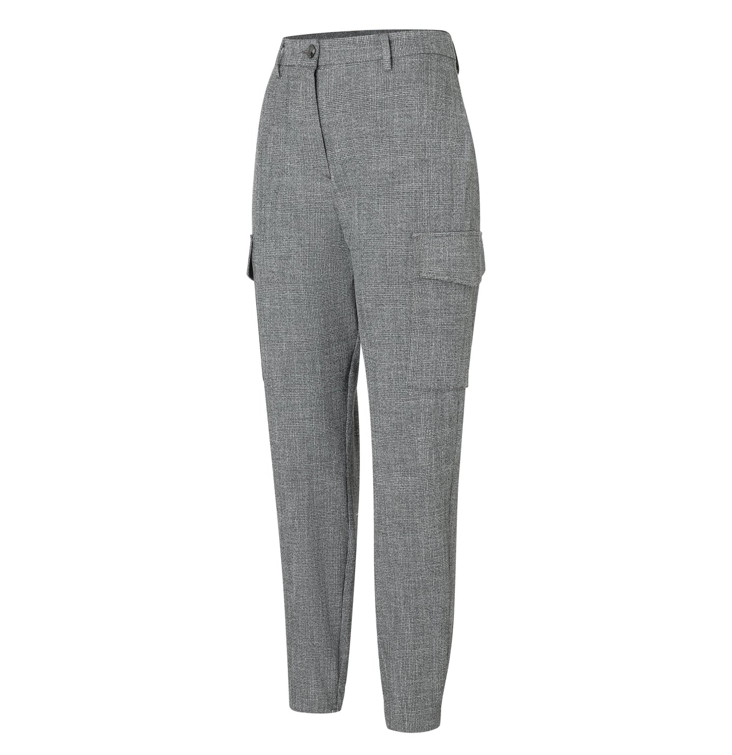 Mac Rahel Cargo Platinum Grey Trousers