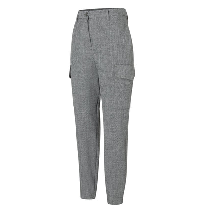 Mac Rahel Cargo Platinum Grey Trousers