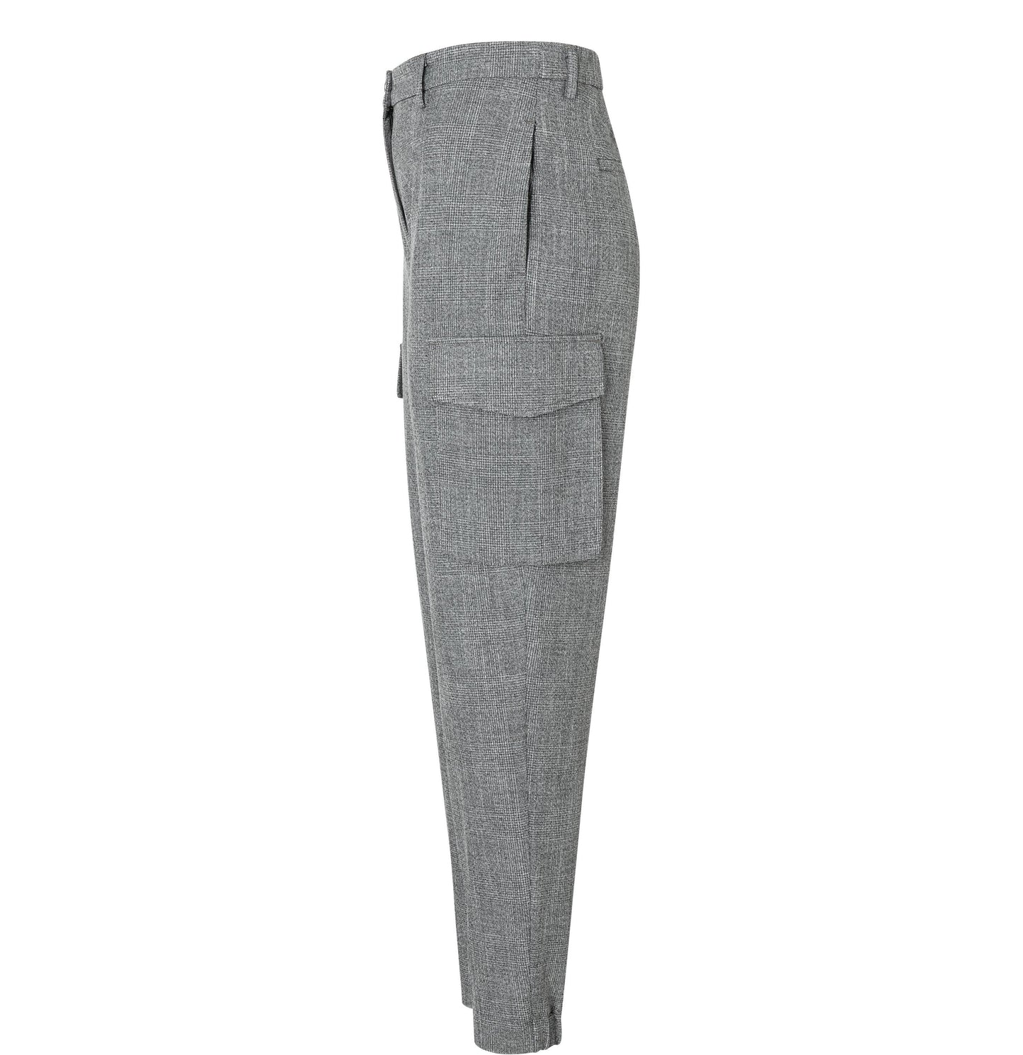 Mac Rahel Cargo Platinum Grey Trousers