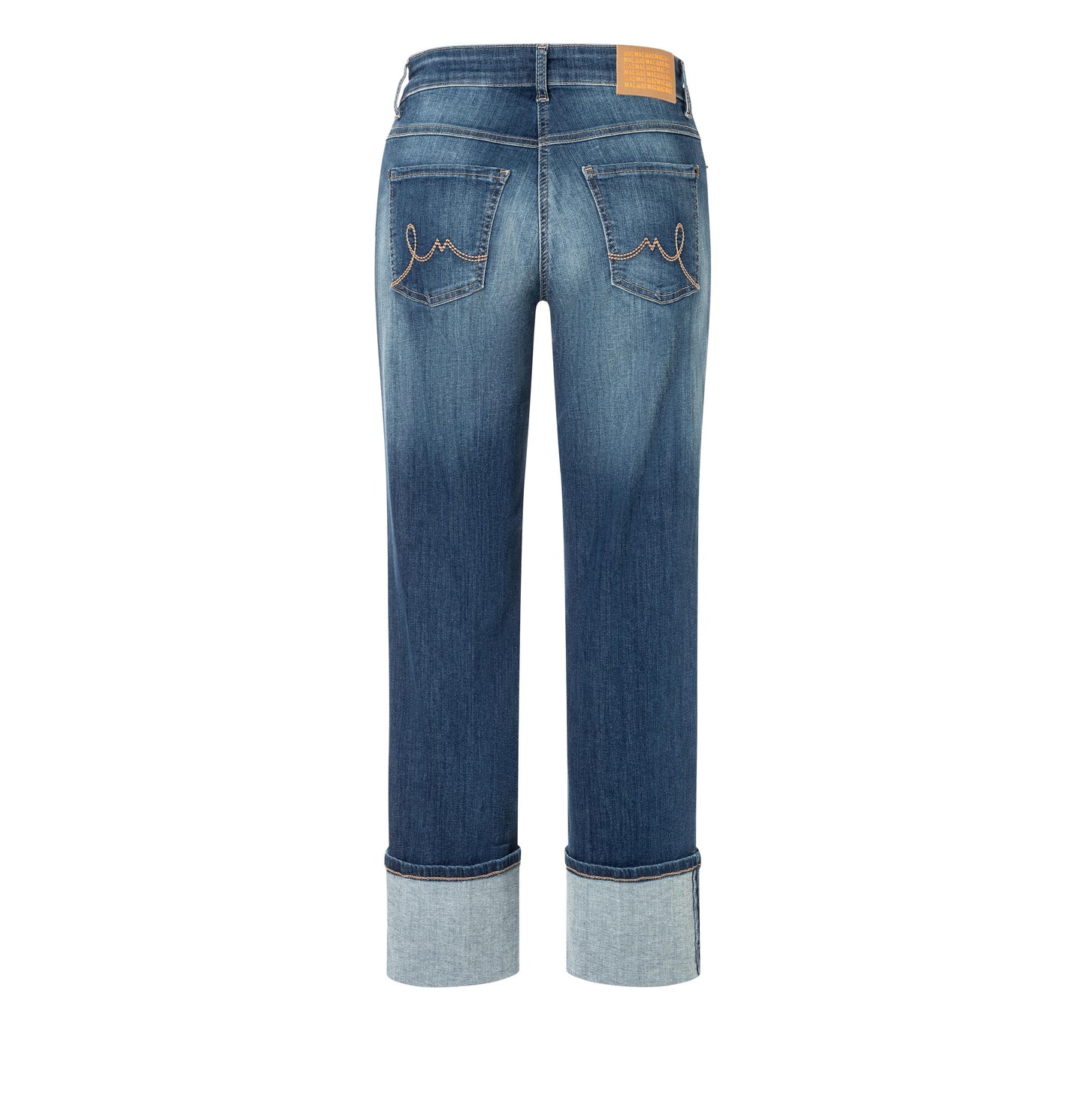 Mac Laura Turn Up Authentic Stretch Denim Jeans