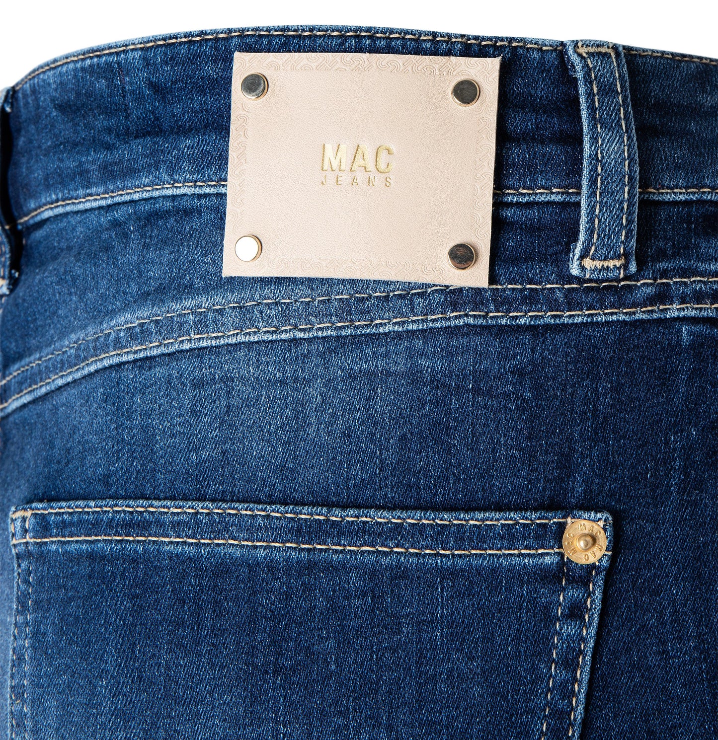 Mac Straight Dark Blue Jeans